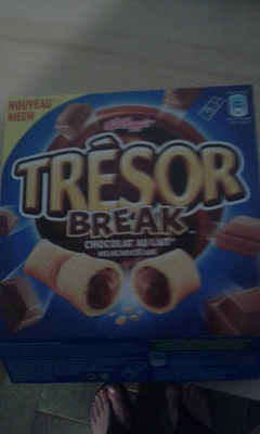 Barres de céréales Trésor Break Kellogg's Chocolat au Lait - 5x26g Kellog's, Kellogg's Barres de céréales Trésor Break Kellogg's Chocolat au Lait - 5x26g