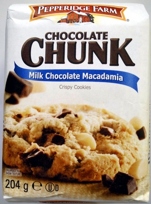 Chocolate Chunk Milk Chocolate Macadamia Crispy Cookies