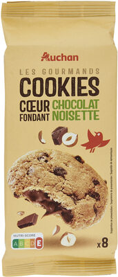 Les gourmands - Cookies cœur fondant chocolat noisette